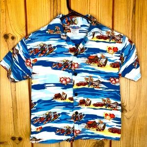 DISNEYLAND RESORT BOYS HAWAIIAN MICKEY & FRIENDS M